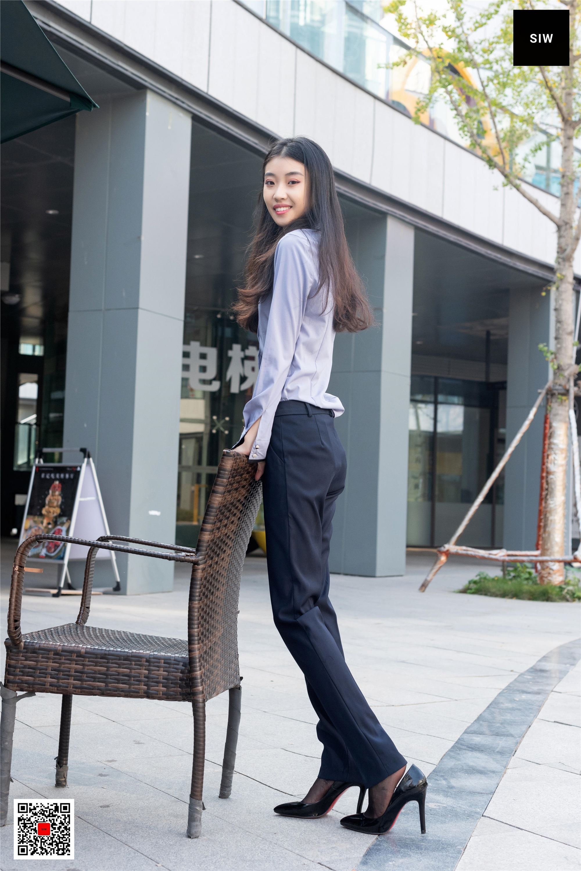 SIW斯文传媒 089 蓉儿 女总裁职业白领制服衬衣长裤工装